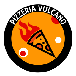 Pizzeria Vulcano logo.